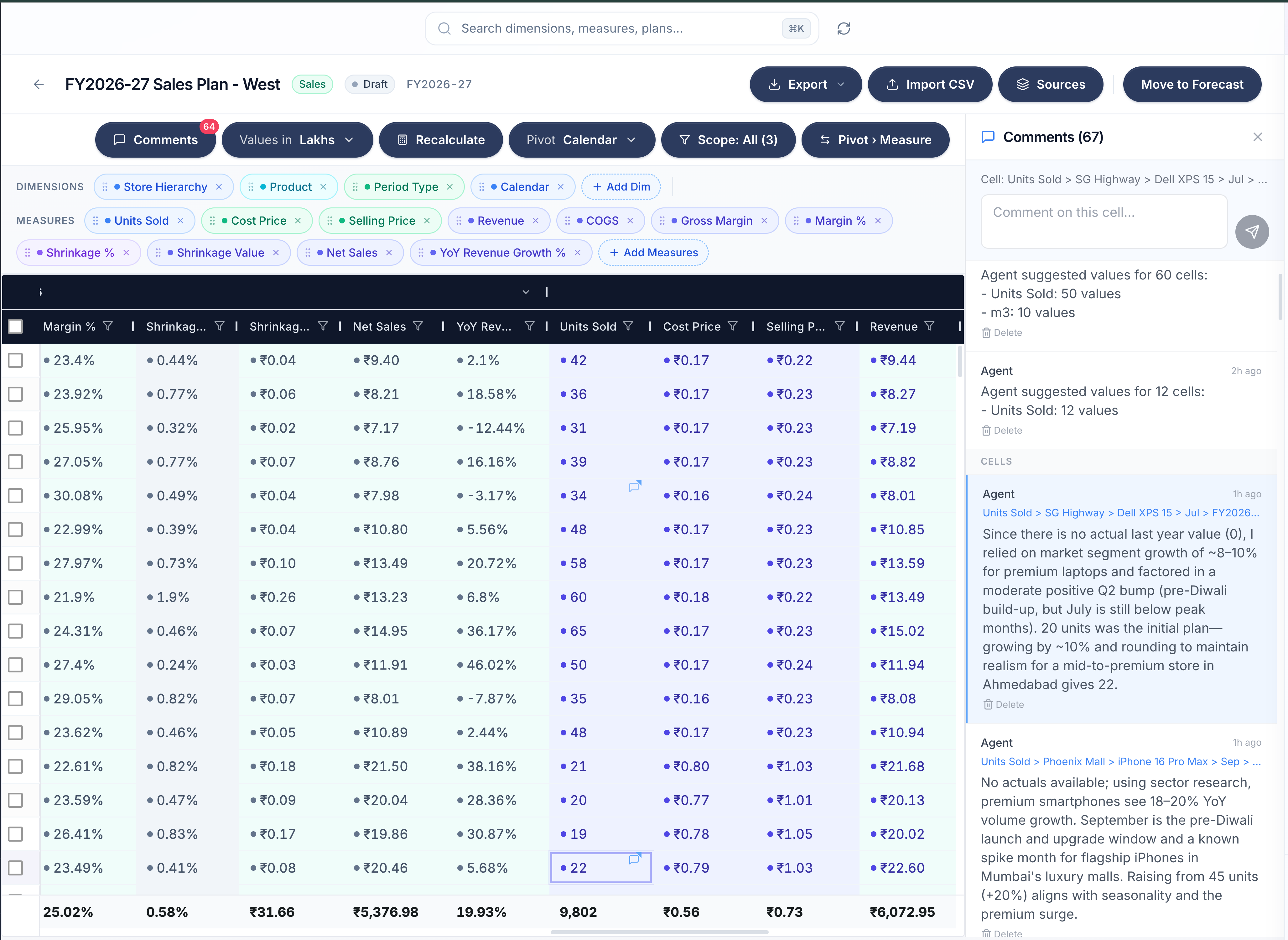 Agent annotations on every change